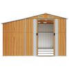 vidaXL Garden Shed Light Brown 277x365.5x179 cm Galvanised Steel