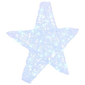 vidaXL 3D Star 50 LEDs Cold white 55 x 53.5 x 10 cm Acrylic
