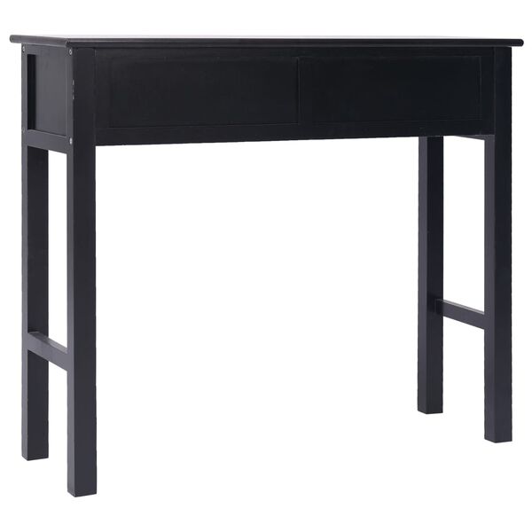 vidaXL Console Table Black 90x30x77 cm Wood