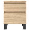 vidaXL Bedside Cabinets 2 pcs Sonoma Oak 40x35x50 cm Engineered Wood