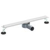 vidaXL 360&deg; Shower Drain with Slim Model Silver 60 cm