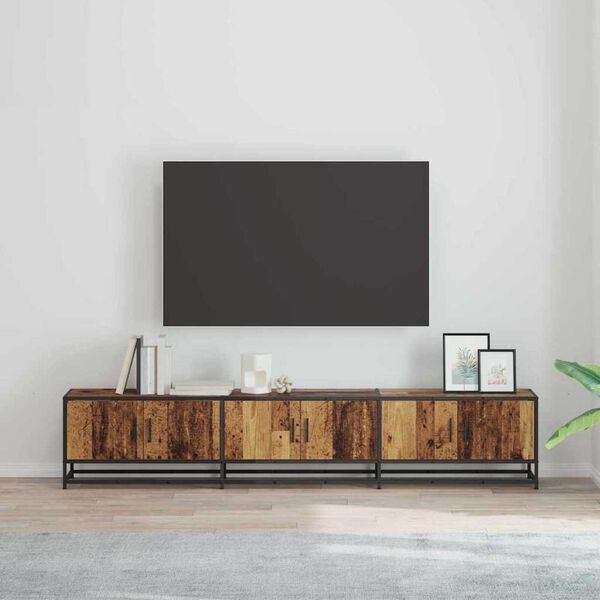 vidaXL TV Units 2 pcs Old Wood 210 x 35 x 41 cm Engineered wood