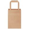 vidaXL Paper Bags 50 pcs with Handles Brown 15x8x21 cm
