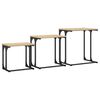vidaXL Nesting Coffee Tables 3 pcs Sonoma Oak Engineered Wood