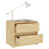 vidaXL Bedside Cabinet 40x30.5x35.5 cm Solid Pine Wood
