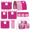 vidaXL Kids' Loft Bed with Tunnel without Mattress Pink 90x190cm