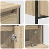 vidaXL Bathroom Furniture Set 3 pcs Sonoma Oak Engineered Wood