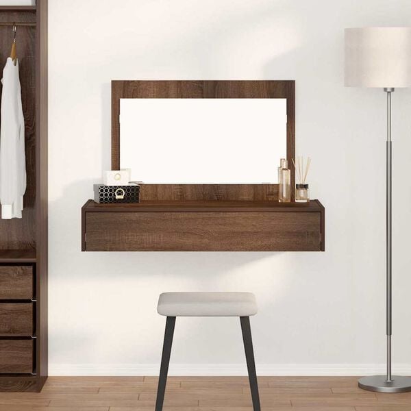vidaXL Dressing Table Brown 100 x 40 x 70 cm Engineered Wood