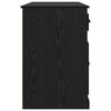 vidaXL Desk with Cabinet Black Oak 154.5 x 50 x 75 cm Engineered Wood