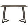 vidaXL Dining Table Grey 120x60x74 cm MDF and Iron