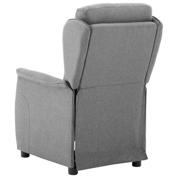 vidaXL Recliner Chair Light grey 67.5 x 93.5 x 101.5 cm Fabric