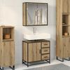 vidaXL Bathroom Furniture Set 2 pcs Artisan Oak Engineered Wood