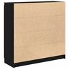 vidaXL Sideboard with Drawers Black Oak 100.5x35x98.5 cm Engineered Wood