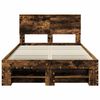 vidaXL Bed Frame Smoked Oak 120 x 200 cm Engineered Wood