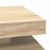 vidaXL Coffee Table 360-Degree Rotatable Sonoma Oak 70x70x34.5 cm