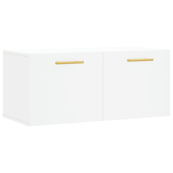 vidaXL Wall Cabinet White 80x36.5x35 cm Engineered Wood