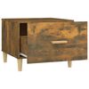 vidaXL Coffee Table Smoked Oak 50x50x40 cm Engineered Wood