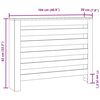 vidaXL Radiator Cover White 104x20x82 cm Engineered Wood