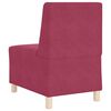 vidaXL Modular Sofa Unit Armless 3 pcs Wine Red 55 x 74 x 82 cm Velvet