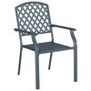 vidaXL Chair 2 pcs Anthracite 56 x 65 x 89cm Steel