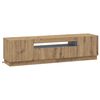 vidaXL LED TV Cabinet Artisan Oak Engineered Wood