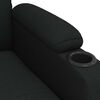 vidaXL Massage Recliner Chair Black Fabric