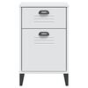 vidaXL Bedside Cabinet VIKEN White Engineered Wood
