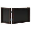 vidaXL Trifold Photo Frame Collage Dark Brown 22x15 cm+2x