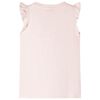 Kids' T-shirt with Ruffle Sleeves Soft Pink 140