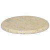 vidaXL Table Top Cream &Oslash;40x2.5 cm Marble