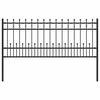 vidaXL Spike Ring Fence HORST Black
