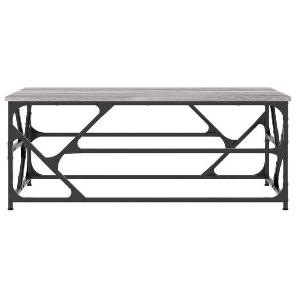 vidaXL Coffee Table Grey Sonoma 100x50x40 cm Engineered Wood
