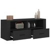 vidaXL TV Cabinet Black 100x35x40 cm Engineered Wood