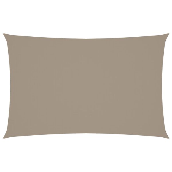 vidaXL Sunshade Sail Oxford Fabric Rectangular 5x8 m Taupe