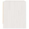 vidaXL Bedside Cabinet White 40x30.5x35.5 cm Solid Pine Wood