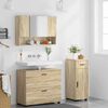 vidaXL Bathroom Furniture Set with Drawer with Shelf 3 pcs Sonoma Oak