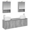 vidaXL Bathroom Cabinet Set 5 pcs Grey Sonoma Engineered Wood