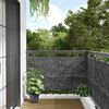 vidaXL Balcony Privacy Screen Ledge Stone Look Grey 600x120 cm PVC