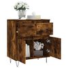 vidaXL Sideboard Smoked Oak 60x35x70 cm Engineered Wood
