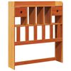 vidaXL Headboard with Storage Wax Brown 75 cm Solid Wood Pine