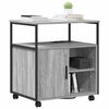 vidaXL Cabinet with Charging Station Grey Sonoma 61 x 46 x 67 cm