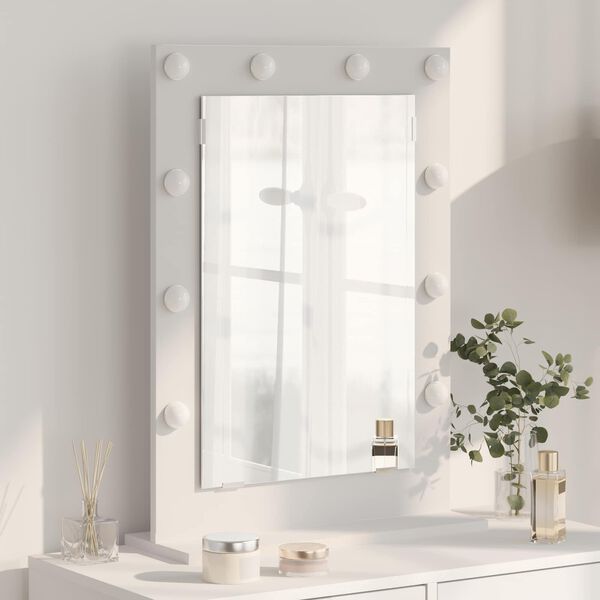 vidaXL Vanity Mirror White 70 x 50 x 18 cm Glass and Engineered wood