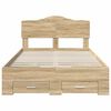 vidaXL Bed Frame with Drawer Sonoma Oak 120 x 200 cm Engineered Wood