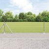 vidaXL Fence with Posts Silver 0.4 x 25 m Steel