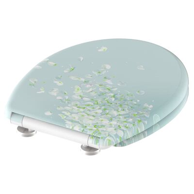 SCHÜTTE Toilet Seat with Soft-Close Quick Release FLOWER IN THE WIND