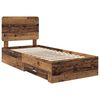 vidaXL Bed Frame with Headboard Old Wood 90 x 190 cm Engineered Wood