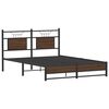 vidaXL Bed Frame without Mattress Brown Oak 137x190 cm Engineered Wood