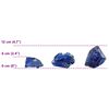 vidaXL Garden Stones Blue 12 cm Glass