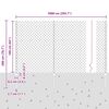 vidaXL Fence with Post Silver 1.6 x 10 m Steel
