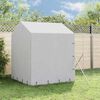 vidaXL Outdoor Dog Kennel with Roof Silver 2x6x2.5 m Galvanised Steel